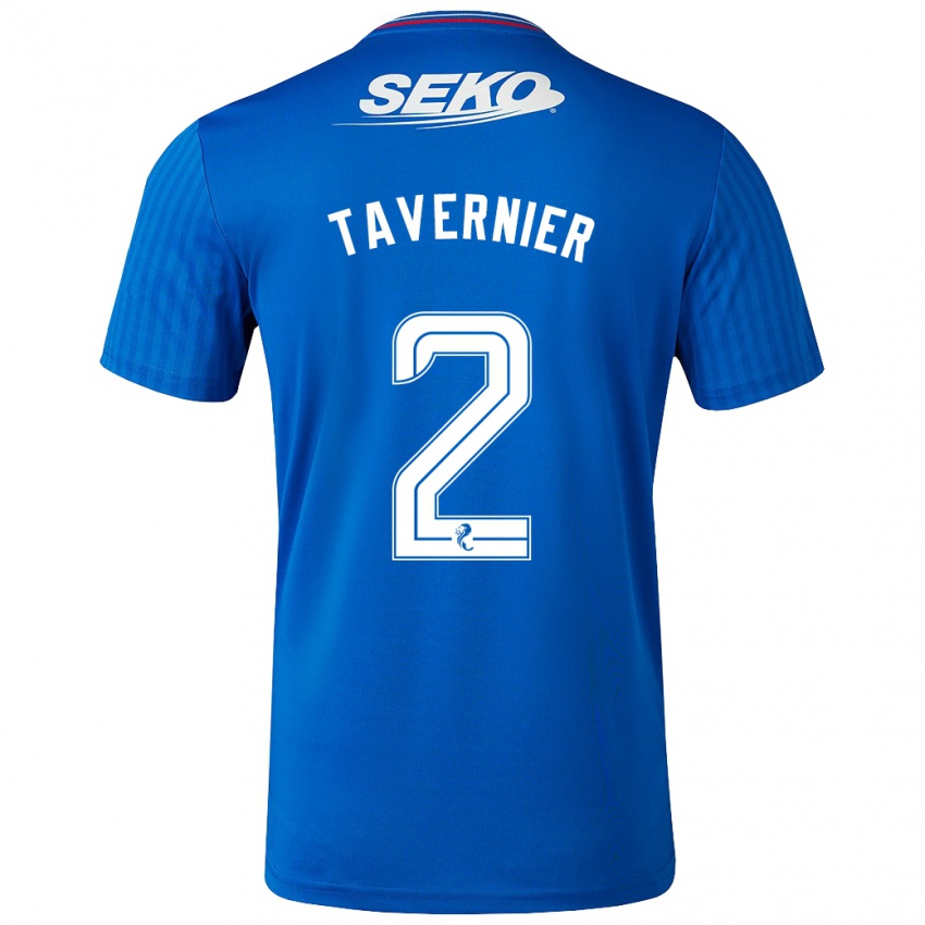 Hombre Camiseta James Tavernier #2 Azul 1ª Equipación 2023/24 La Camisa Chile