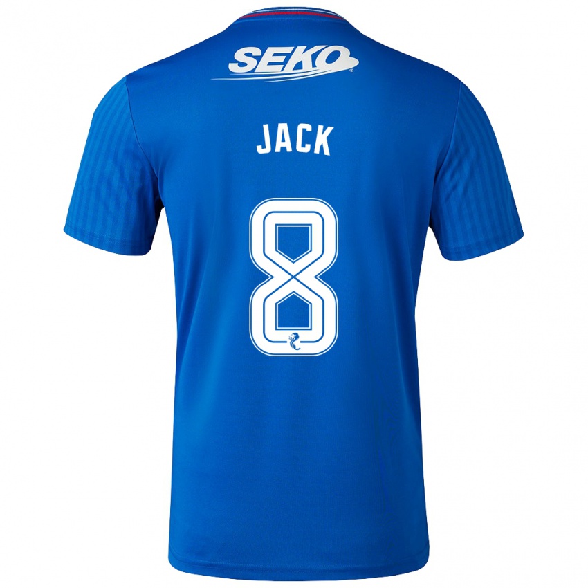 Hombre Camiseta Ryan Jack #8 Azul 1ª Equipación 2023/24 La Camisa Chile