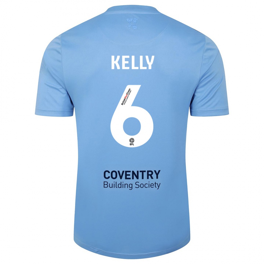 Hombre Camiseta Liam Kelly #6 Cielo Azul 1ª Equipación 2023/24 La Camisa Chile