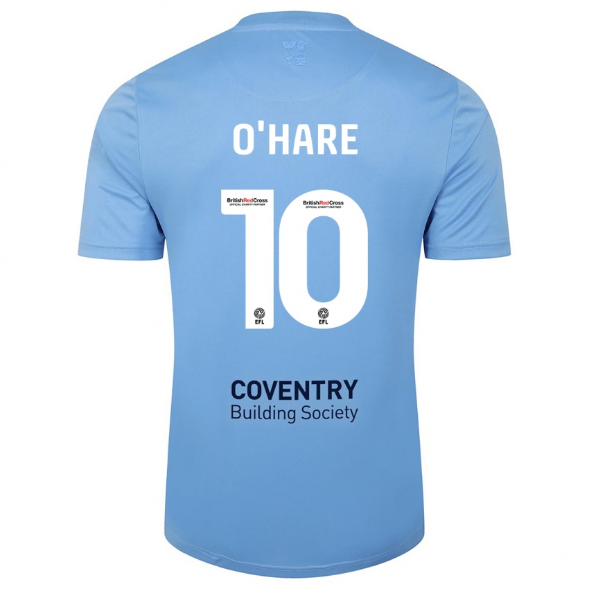 Hombre Camiseta Callum O'hare #10 Cielo Azul 1ª Equipación 2023/24 La Camisa Chile