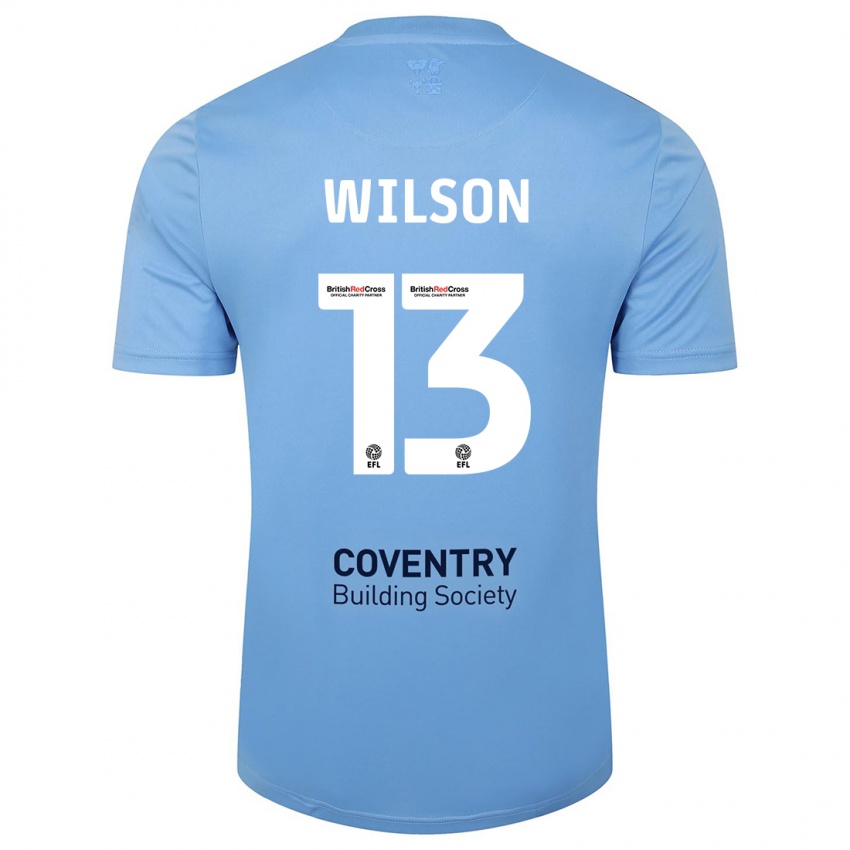 Hombre Camiseta Ben Wilson #13 Cielo Azul 1ª Equipación 2023/24 La Camisa Chile