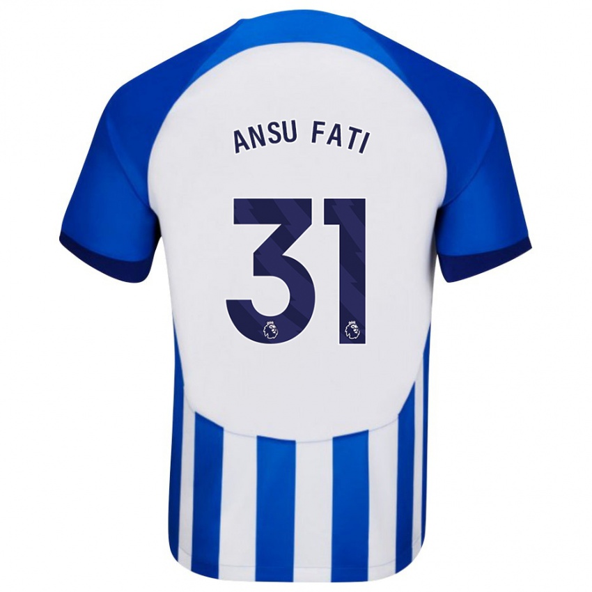 Hombre Camiseta Ansu Fati #31 Azul 1ª Equipación 2023/24 La Camisa Chile