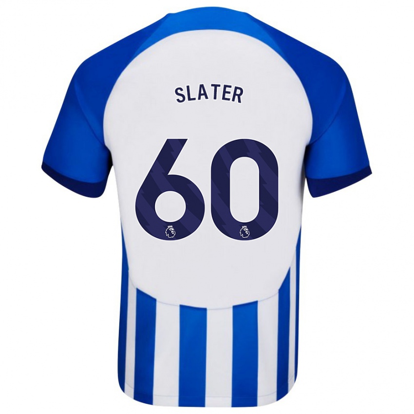 Hombre Camiseta Jacob Slater #60 Azul 1ª Equipación 2023/24 La Camisa Chile