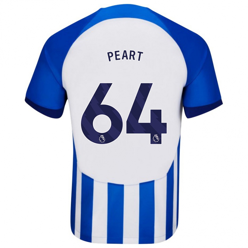 Hombre Camiseta Brody Peart #64 Azul 1ª Equipación 2023/24 La Camisa Chile