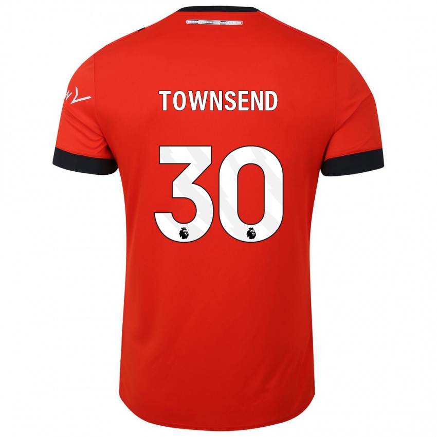 Hombre Camiseta Andros Townsend #30 Rojo 1ª Equipación 2023/24 La Camisa Chile