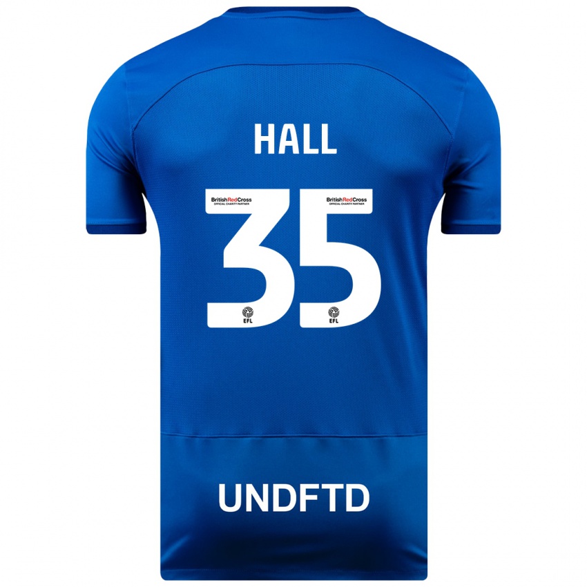 Hombre Camiseta George Hall #35 Azul 1ª Equipación 2023/24 La Camisa Chile