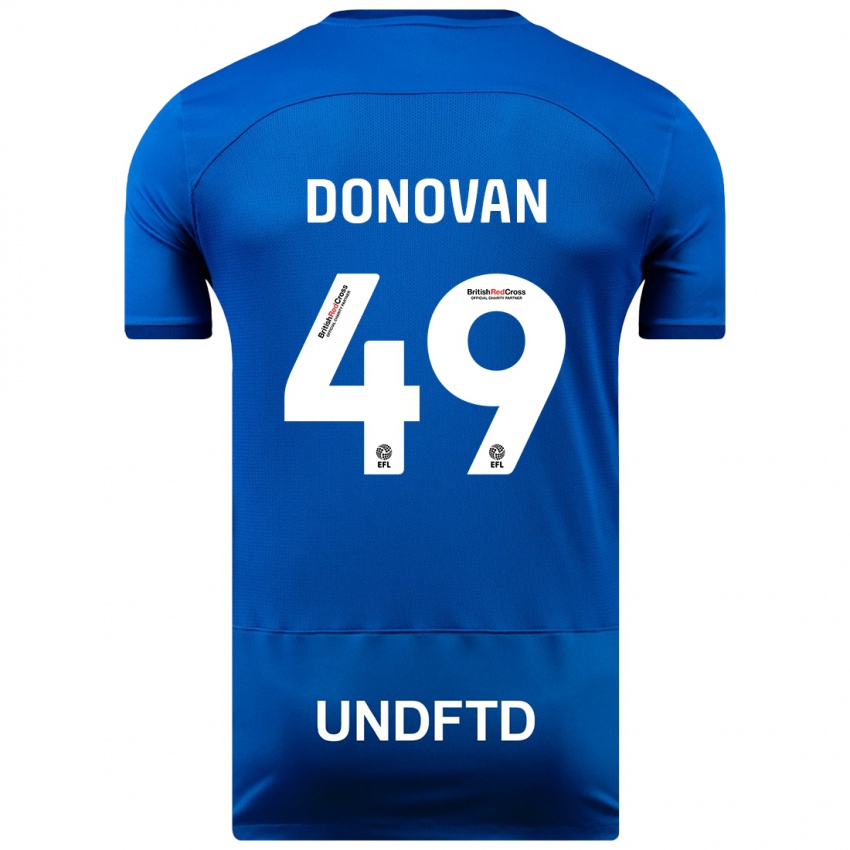 Hombre Camiseta Romelle Donovan #49 Azul 1ª Equipación 2023/24 La Camisa Chile