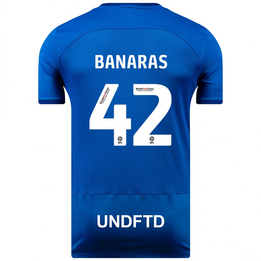 Hombre Camiseta Layla Banaras #42 Azul 1ª Equipación 2023/24 La Camisa Chile