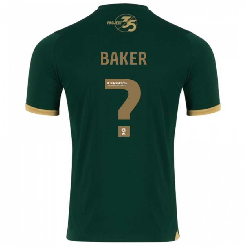 Hombre Camiseta Zak Baker #0 Verde 1ª Equipación 2023/24 La Camisa Chile