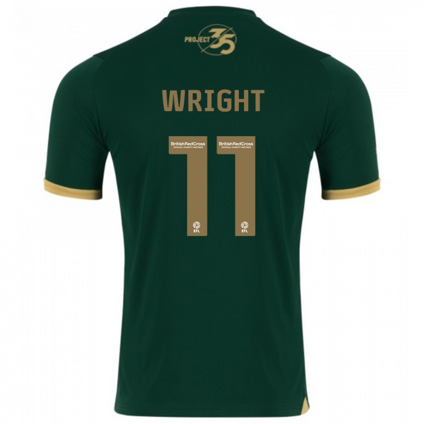 Hombre Camiseta Callum Wright #11 Verde 1ª Equipación 2023/24 La Camisa Chile