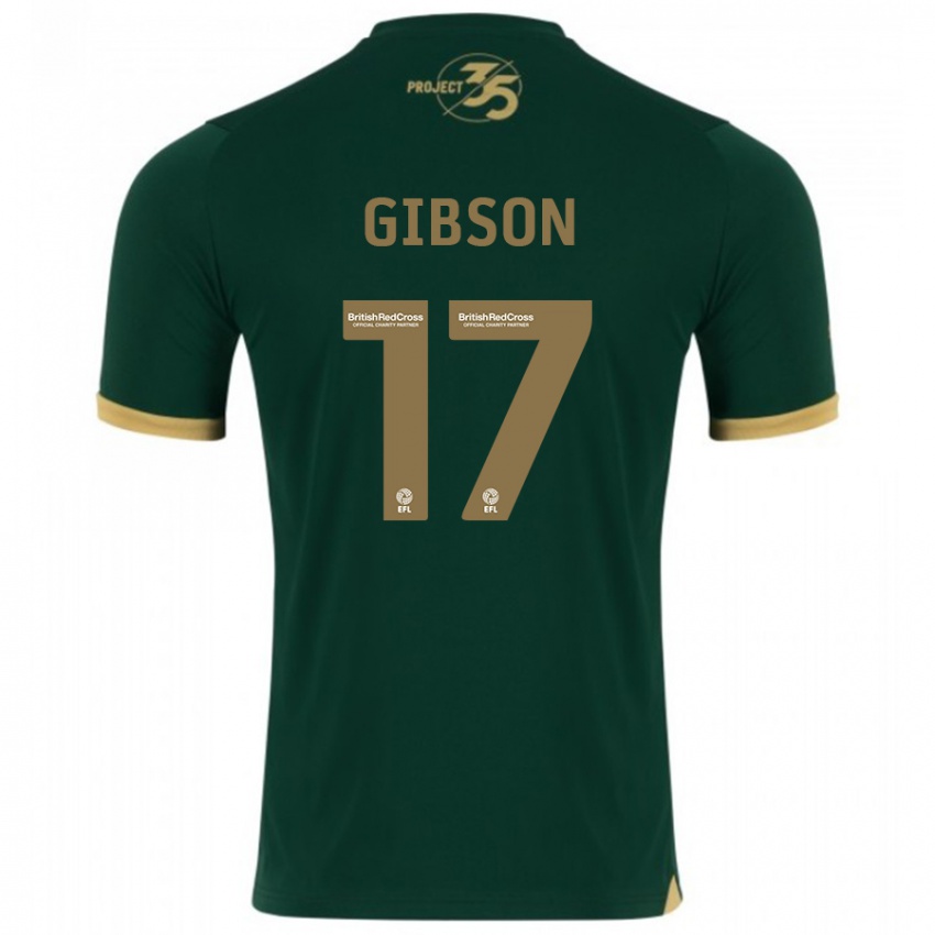 Hombre Camiseta Lewis Gibson #17 Verde 1ª Equipación 2023/24 La Camisa Chile