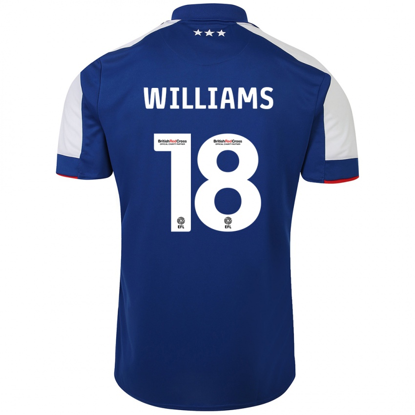 Hombre Camiseta Brandon Williams #18 Azul 1ª Equipación 2023/24 La Camisa Chile