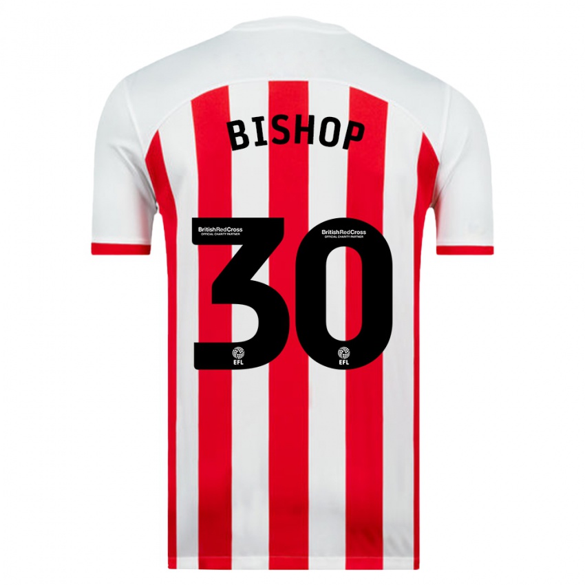 Hombre Camiseta Nathan Bishop #30 Blanco 1ª Equipación 2023/24 La Camisa Chile