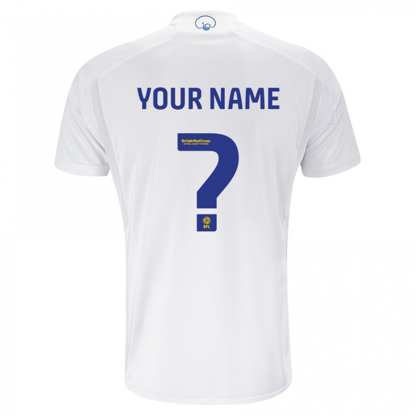 Hombre Camiseta Su Nombre #0 Blanco 1ª Equipación 2023/24 La Camisa Chile