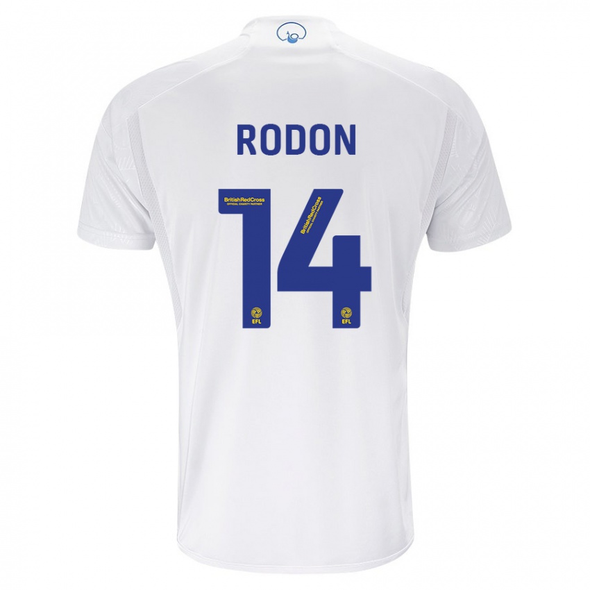 Hombre Camiseta Joe Rodon #14 Blanco 1ª Equipación 2023/24 La Camisa Chile
