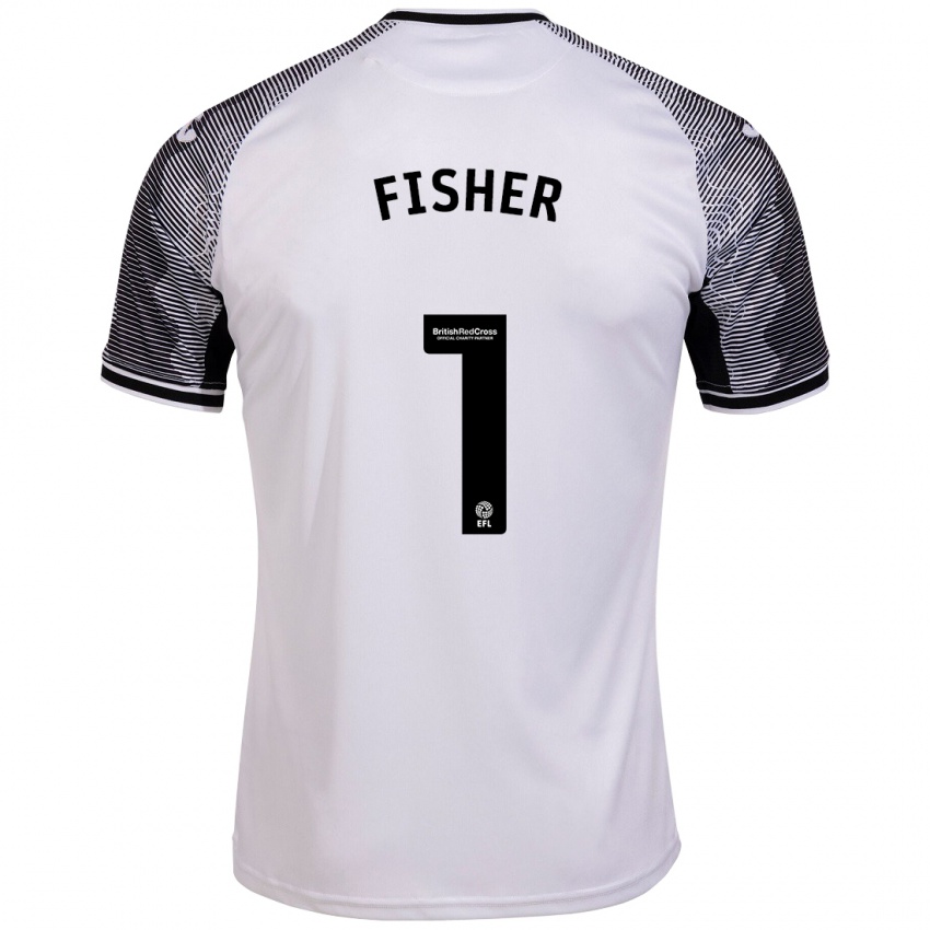 Hombre Camiseta Andy Fisher #1 Blanco 1ª Equipación 2023/24 La Camisa Chile