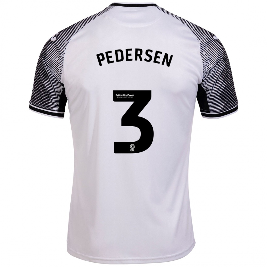 Hombre Camiseta Kristian Pedersen #3 Blanco 1ª Equipación 2023/24 La Camisa Chile