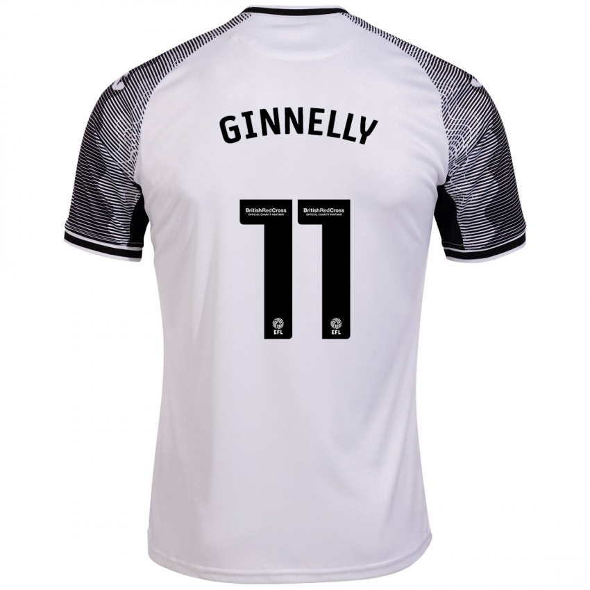 Hombre Camiseta Josh Ginnelly #11 Blanco 1ª Equipación 2023/24 La Camisa Chile