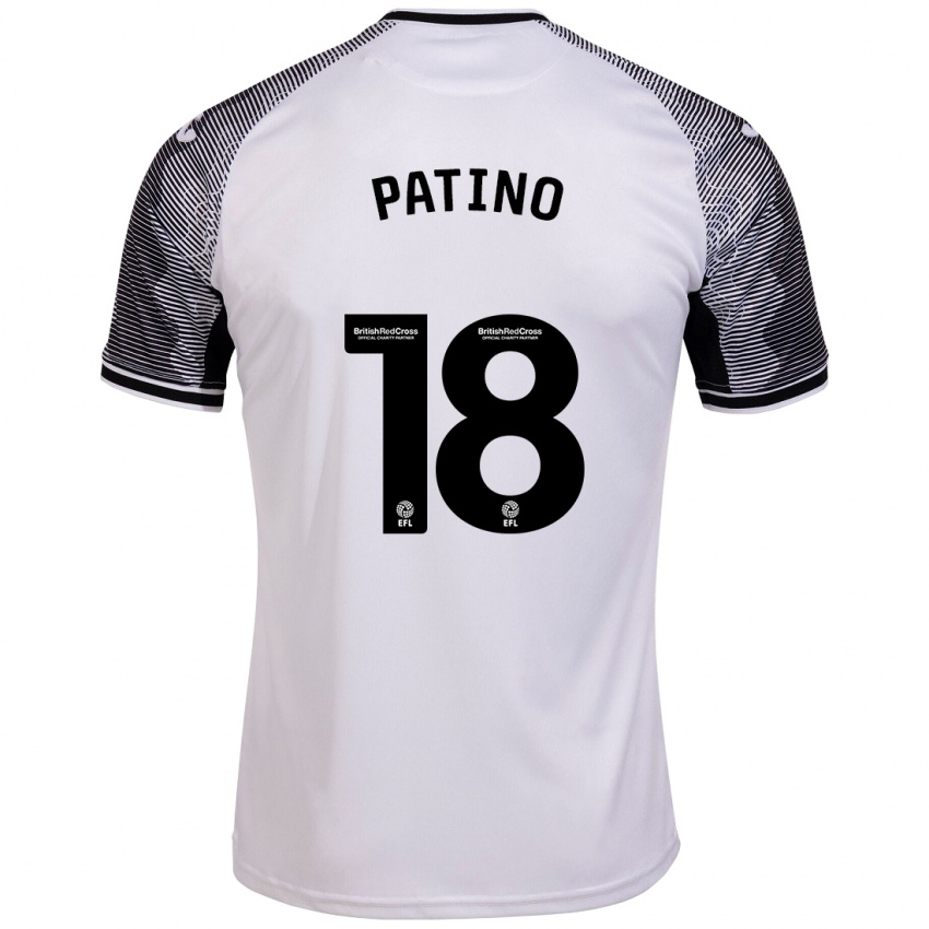 Hombre Camiseta Charlie Patino #18 Blanco 1ª Equipación 2023/24 La Camisa Chile