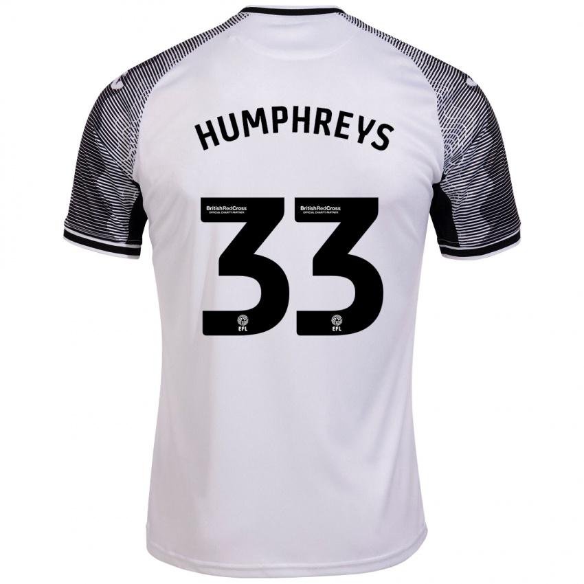 Hombre Camiseta Bashir Humphreys #33 Blanco 1ª Equipación 2023/24 La Camisa Chile