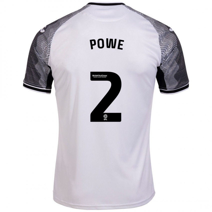 Hombre Camiseta Alicia Powe #2 Blanco 1ª Equipación 2023/24 La Camisa Chile