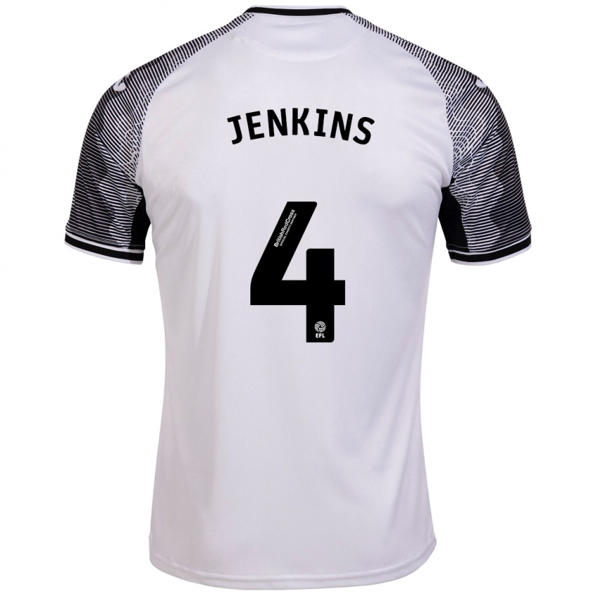 Hombre Camiseta Shaunna Jenkins #4 Blanco 1ª Equipación 2023/24 La Camisa Chile