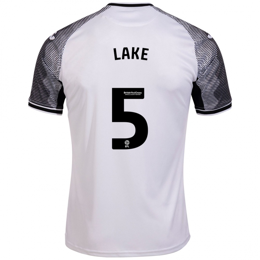 Hombre Camiseta Ellie Lake #5 Blanco 1ª Equipación 2023/24 La Camisa Chile