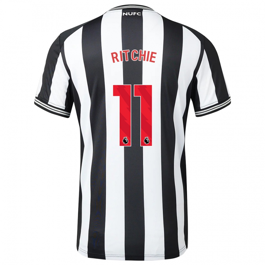 Hombre Camiseta Matt Ritchie #11 Blanco Negro 1ª Equipación 2023/24 La Camisa Chile