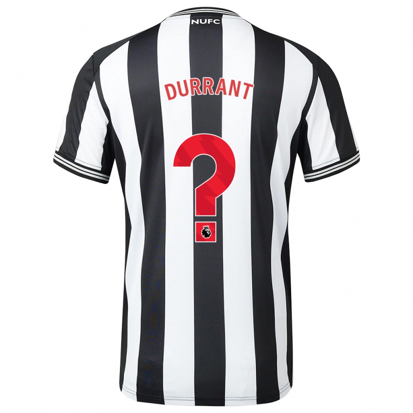 Hombre Camiseta Jake Durrant #0 Blanco Negro 1ª Equipación 2023/24 La Camisa Chile