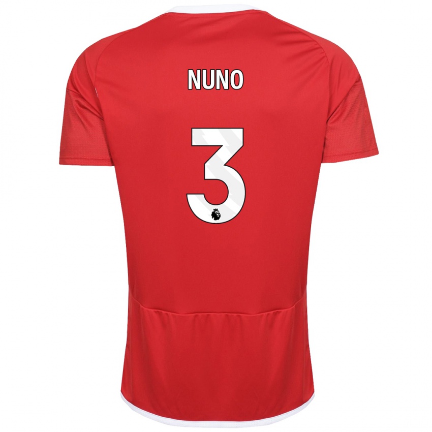 Hombre Camiseta Nuno Tavares #3 Rojo 1ª Equipación 2023/24 La Camisa Chile