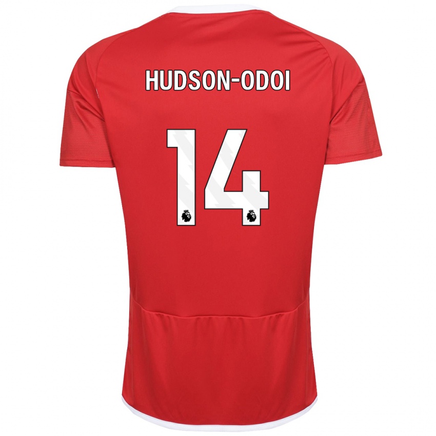Hombre Camiseta Callum Hudson-Odoi #14 Rojo 1ª Equipación 2023/24 La Camisa Chile