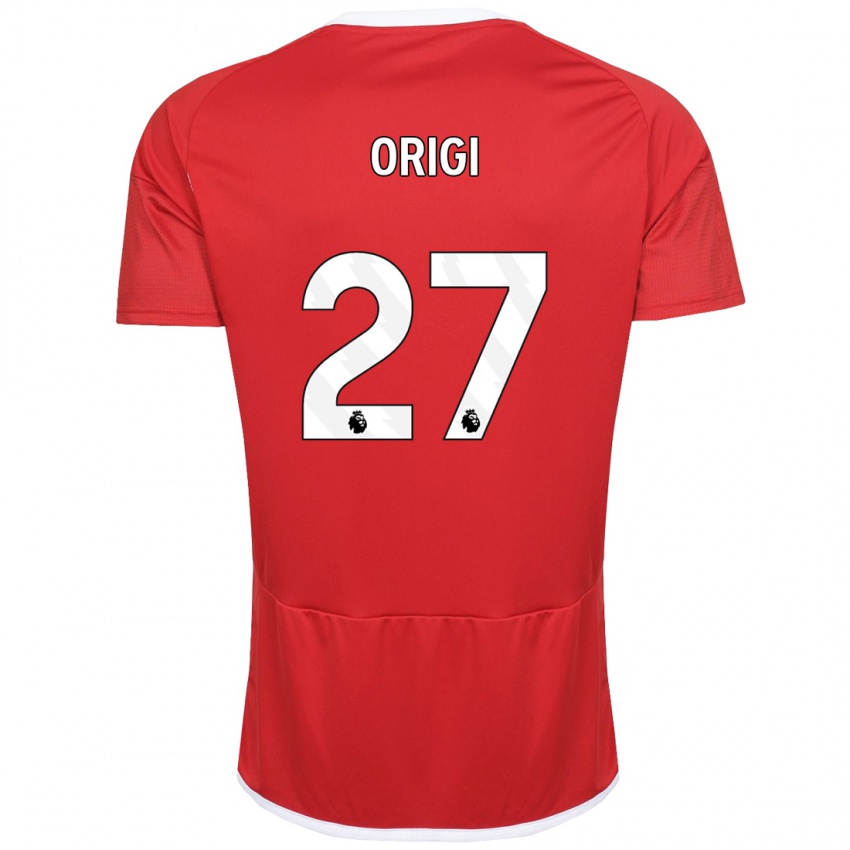 Hombre Camiseta Divock Origi #27 Rojo 1ª Equipación 2023/24 La Camisa Chile