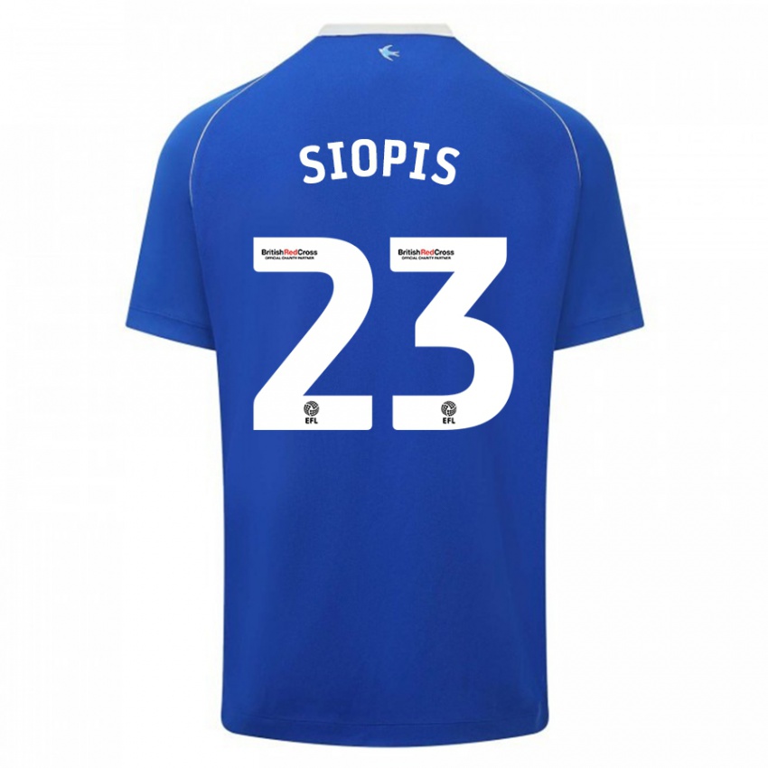 Hombre Camiseta Manolis Siopis #23 Azul 1ª Equipación 2023/24 La Camisa Chile