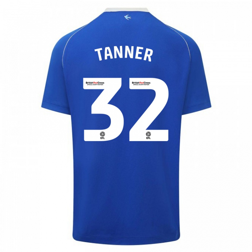 Hombre Camiseta Ollie Tanner #32 Azul 1ª Equipación 2023/24 La Camisa Chile