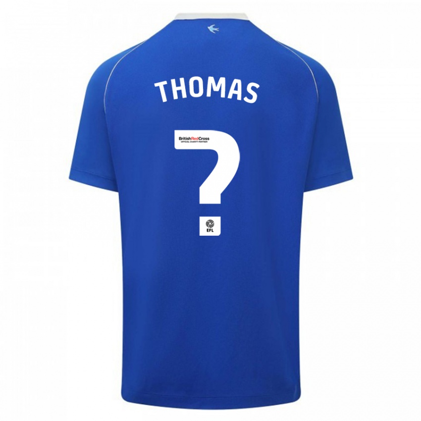 Hombre Camiseta Jac Thomas #0 Azul 1ª Equipación 2023/24 La Camisa Chile