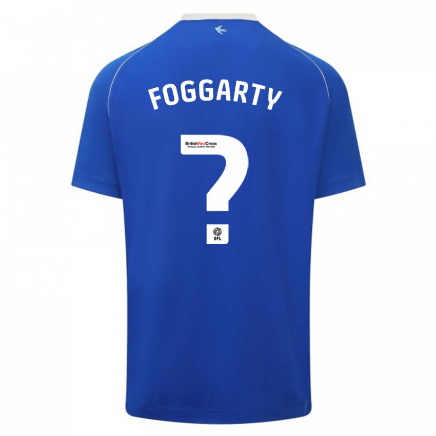 Hombre Camiseta Corey Foggarty #0 Azul 1ª Equipación 2023/24 La Camisa Chile