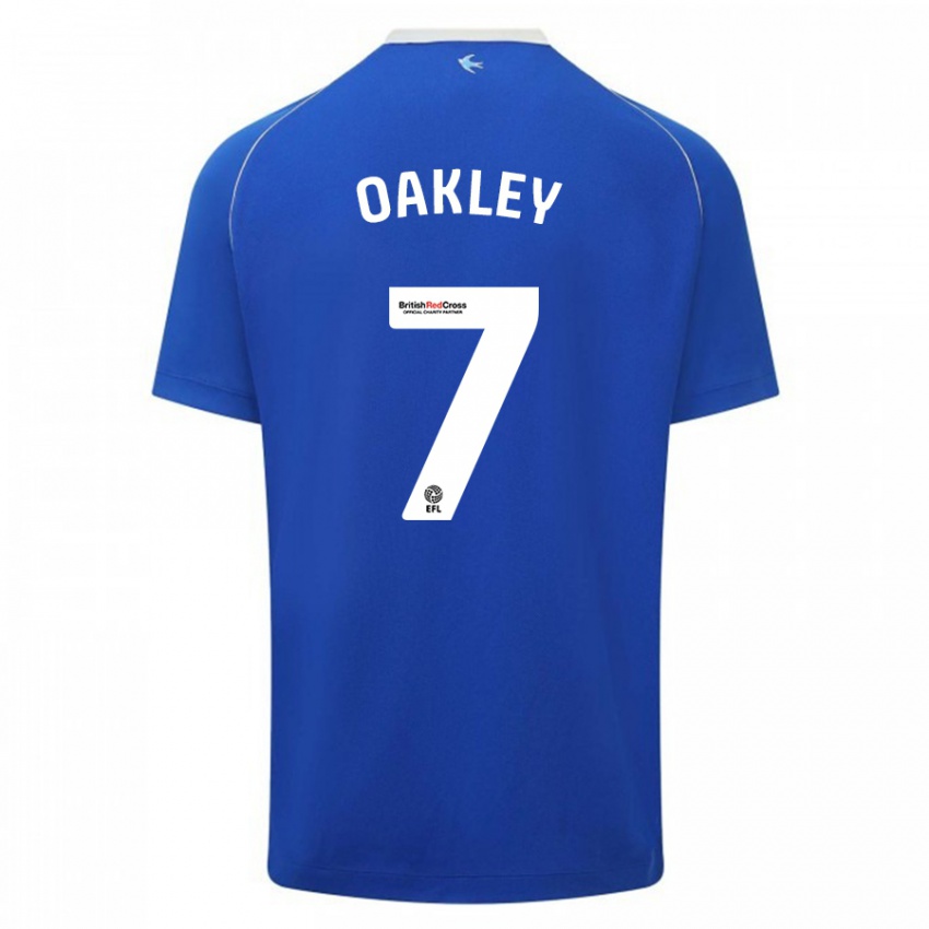 Hombre Camiseta Rhianne Oakley #7 Azul 1ª Equipación 2023/24 La Camisa Chile