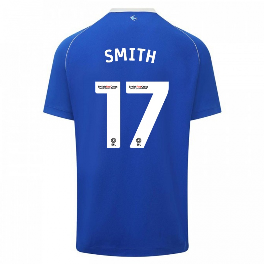 Hombre Camiseta Hollie Smith #17 Azul 1ª Equipación 2023/24 La Camisa Chile