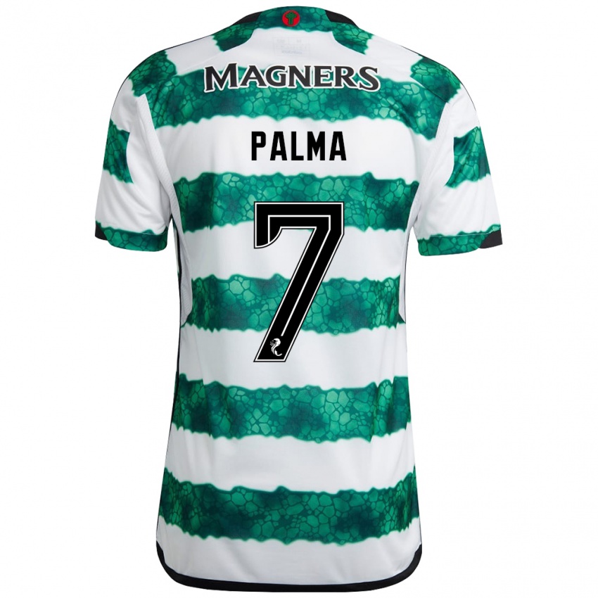 Hombre Camiseta Luis Palma #7 Verde 1ª Equipación 2023/24 La Camisa Chile