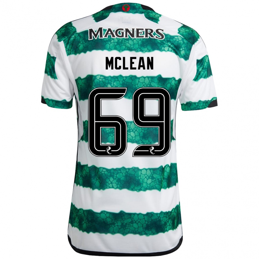 Hombre Camiseta Kai Mclean #69 Verde 1ª Equipación 2023/24 La Camisa Chile