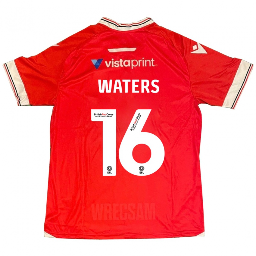 Hombre Camiseta Billy Waters #16 Rojo 1ª Equipación 2023/24 La Camisa Chile