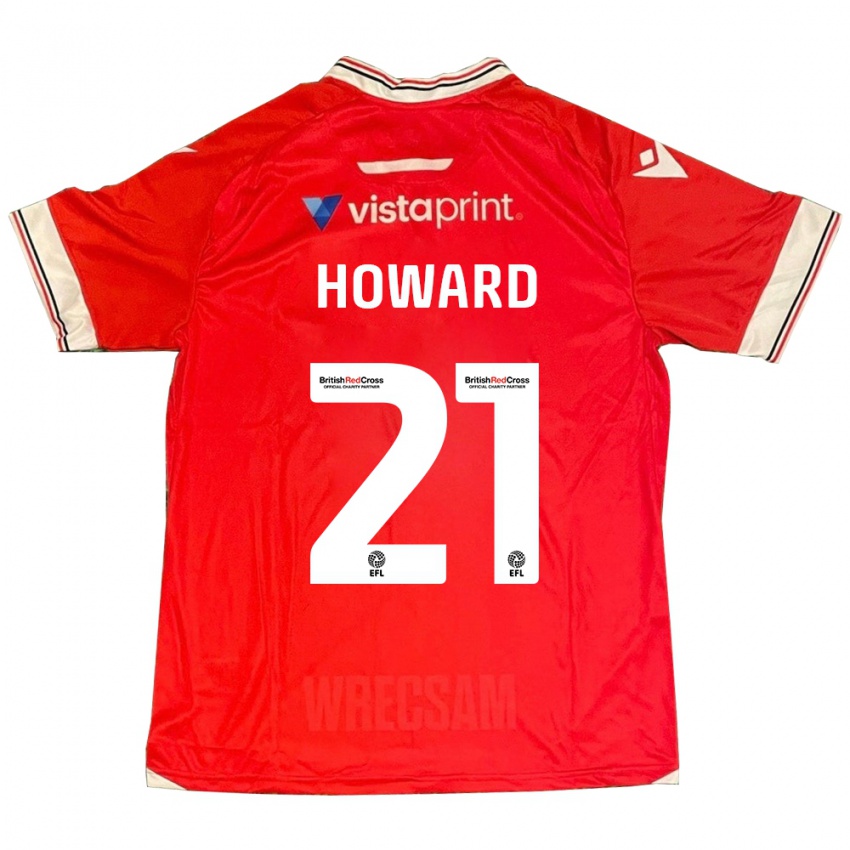 Hombre Camiseta Mark Howard #21 Rojo 1ª Equipación 2023/24 La Camisa Chile