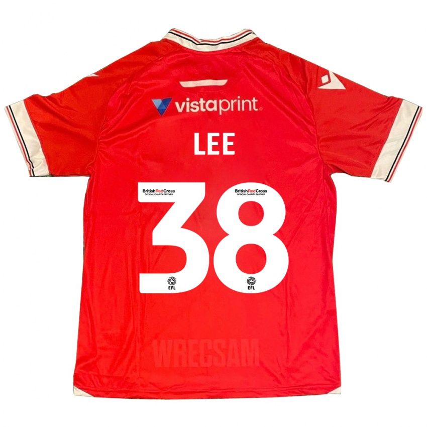 Hombre Camiseta Elliot Lee #38 Rojo 1ª Equipación 2023/24 La Camisa Chile