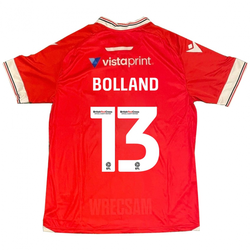 Hombre Camiseta Charlotte Bolland #13 Rojo 1ª Equipación 2023/24 La Camisa Chile