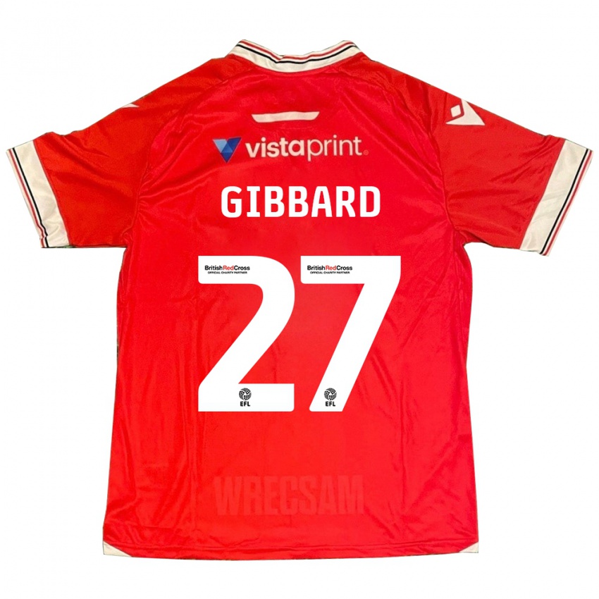 Hombre Camiseta Mari Gibbard #27 Rojo 1ª Equipación 2023/24 La Camisa Chile