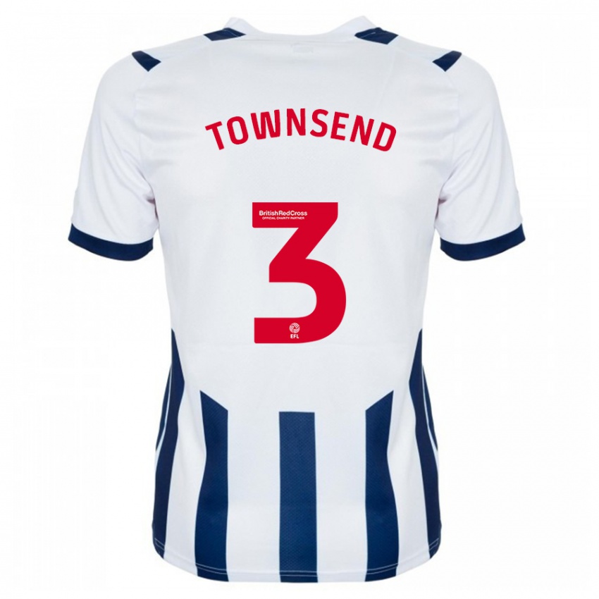 Hombre Camiseta Conor Townsend #3 Blanco 1ª Equipación 2023/24 La Camisa Chile