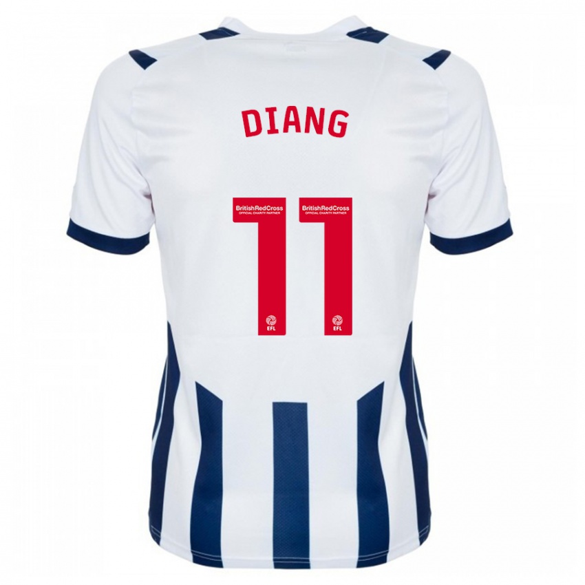 Hombre Camiseta Grady Diangana #11 Blanco 1ª Equipación 2023/24 La Camisa Chile