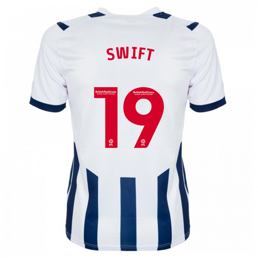 Hombre Camiseta John Swift #19 Blanco 1ª Equipación 2023/24 La Camisa Chile