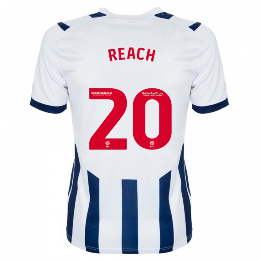 Hombre Camiseta Adam Reach #20 Blanco 1ª Equipación 2023/24 La Camisa Chile