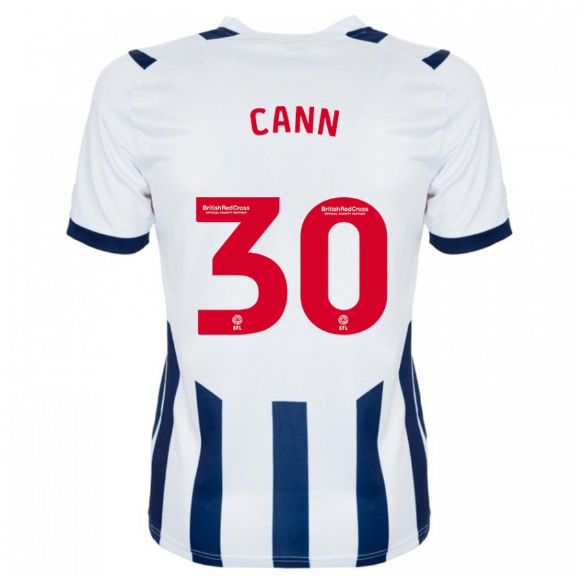 Hombre Camiseta Ted Cann #30 Blanco 1ª Equipación 2023/24 La Camisa Chile